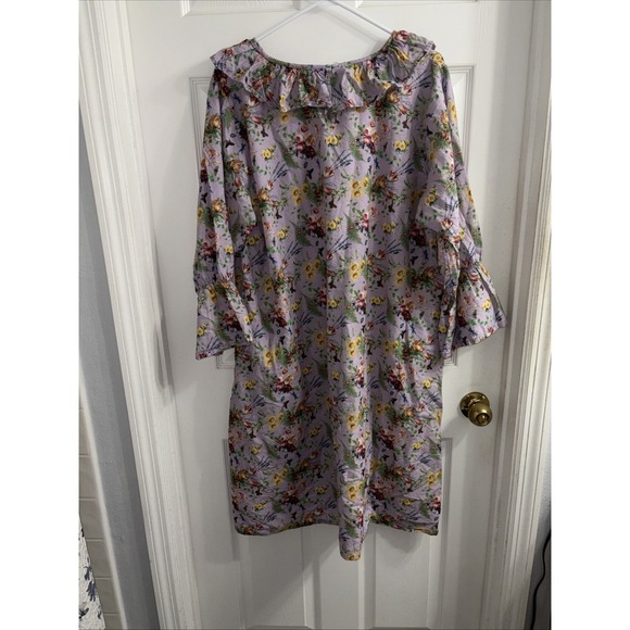 Hopeless Romantic Nightgown 1X/2X Cotton Victorian Ruffles Sleep Dress - Picture 8 of 9